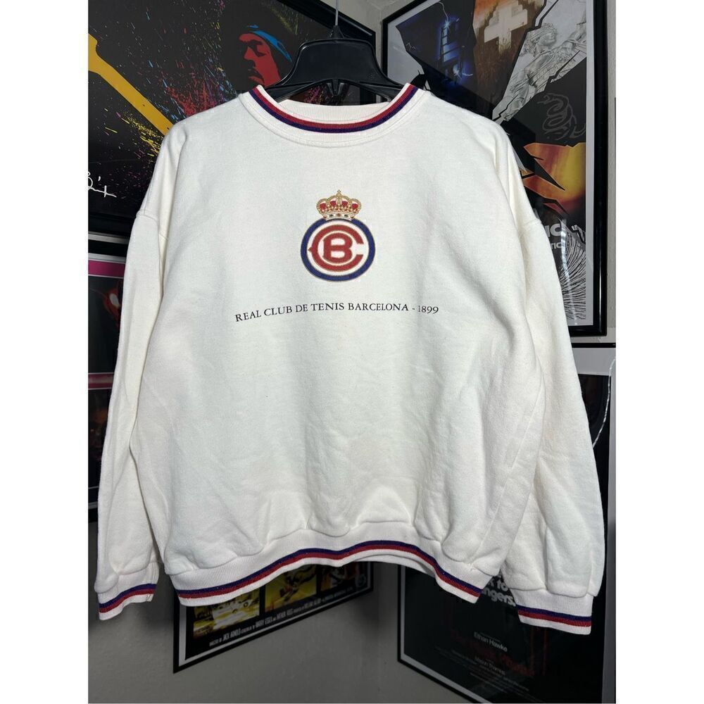 Vintage 90s Real Club De Tenis Barcelona Sweater